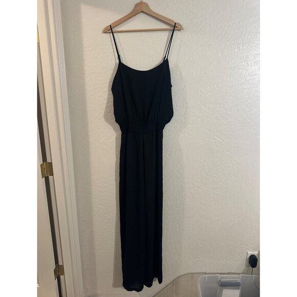 Aritzia Babaton Black Estaban Spaghetti Strap Jumpsuit - Picture 1 of 9